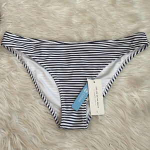 NWT! Women’s Cupshe low waist striped bikini bottoms Large